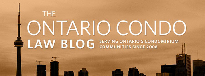 Ontario Condo Law Blog
